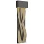 Tress 31.8"H Soft Gold Accented Large Natural Iron LED Sconce