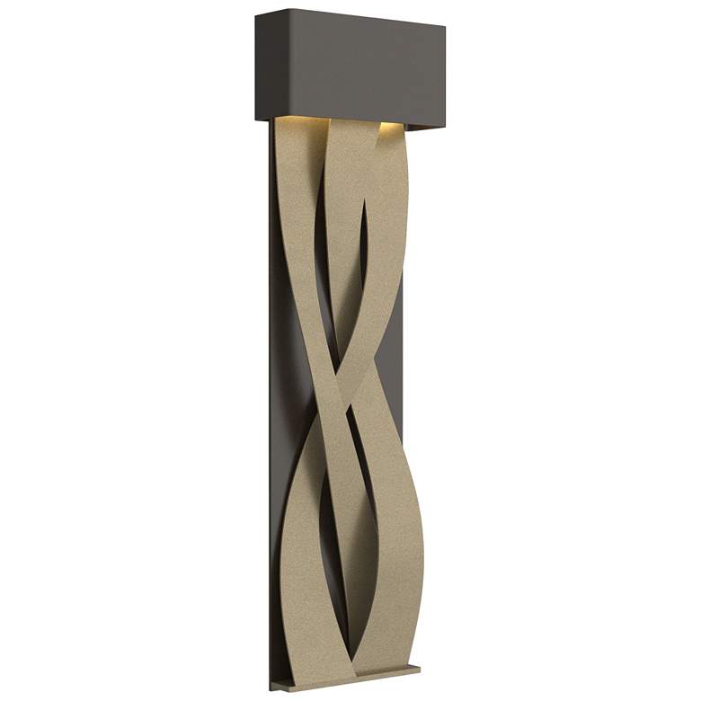 Image 1 Tress 31.8 inchH Soft Gold Accented Large Oil Rubbed Bronze LED Sconce