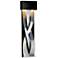 Tress Large LED Sconce - Black Finish - Vintage Platinum Accents
