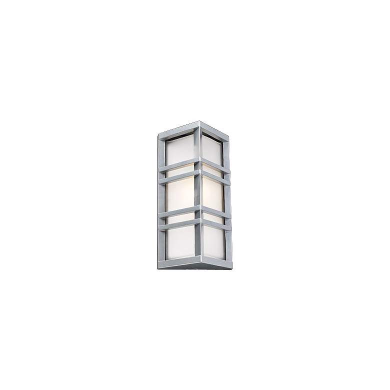 Image 1 Trestle Architectural Silver 13 1/4 inch High Outdoor Wall Light
