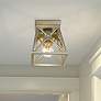 1_Trestle by Z-Lite Antique Silver 1 Light Flush Mount