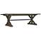 Trestle Provincial 96" Wide Salvage Gray Wood Dining Table