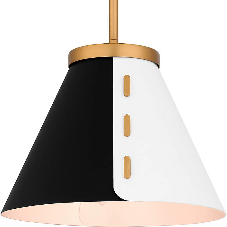Image 5 Trette 1-Light Brushed Weathered Brass Pendant Light more views