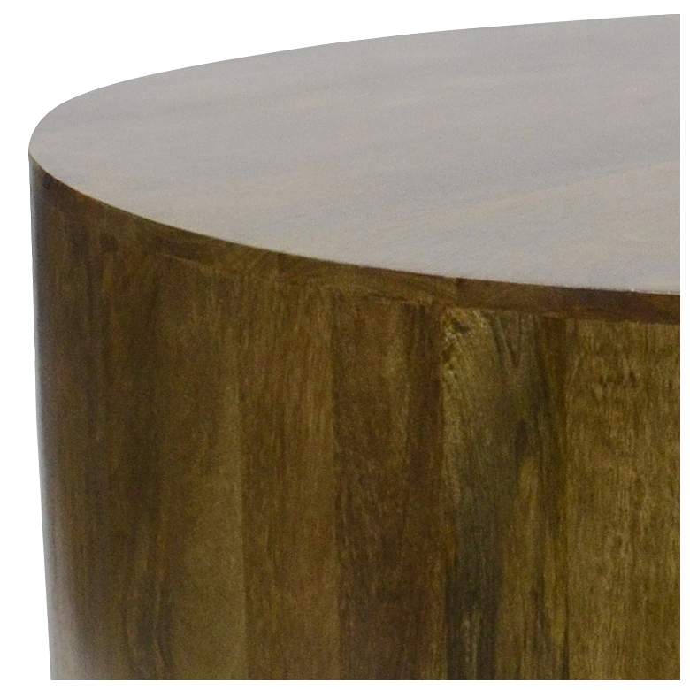 Image 3 Treva 42 inch Wide Elm Wood Round Coffee Table more views