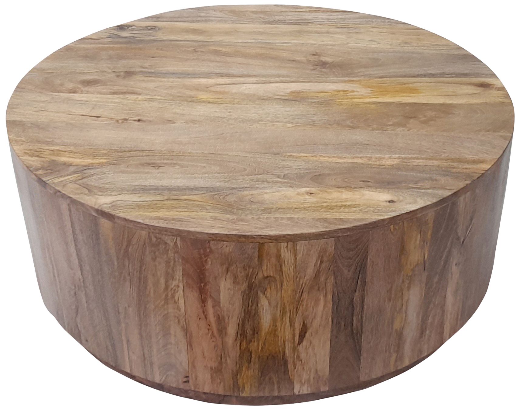 Image 4 Treva 42" Wide Natural Wood Round Coffee Table more views