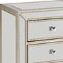7_Trevi 20" Wide 3-Drawer Warm Antique Silver Mirrored Accent Table more views