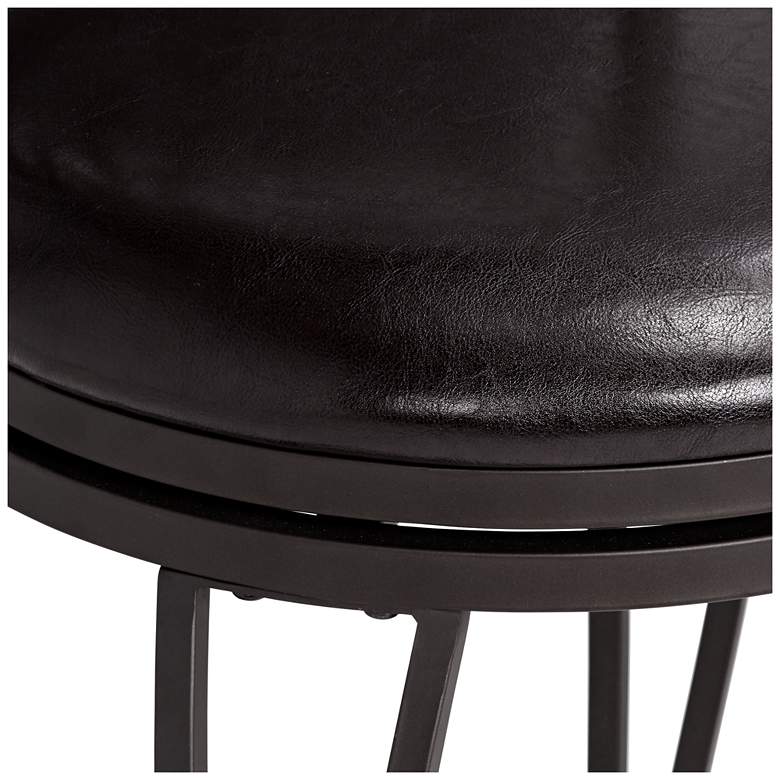 Image 4 Trevi 24" High Traditional Style Swivel Counter Stools Set of 2 more views