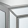 3_Trevi 32" Wide Mirrored Silver 3-Drawer Accent Chest more views