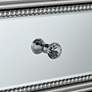 4_Trevi 32" Wide Mirrored Silver 3-Drawer Accent Chest more views