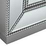 5_Trevi 32" Wide Mirrored Silver 3-Drawer Accent Chest more views