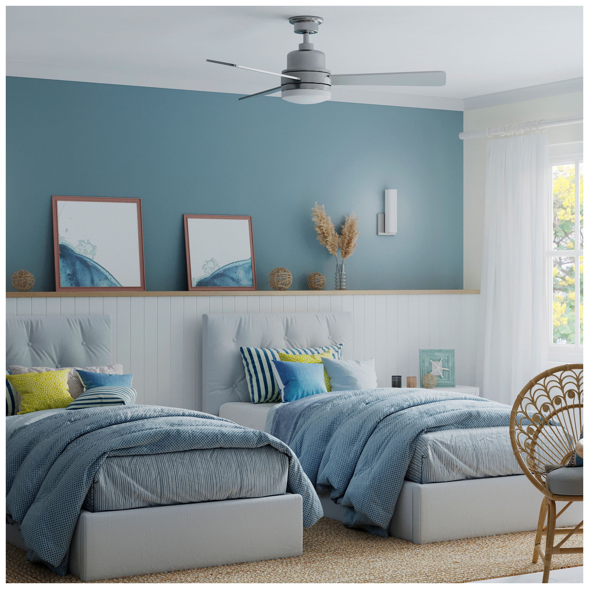 Image 6 Trevina Collection LED 52" 3-Blade Ceiling Fan more views