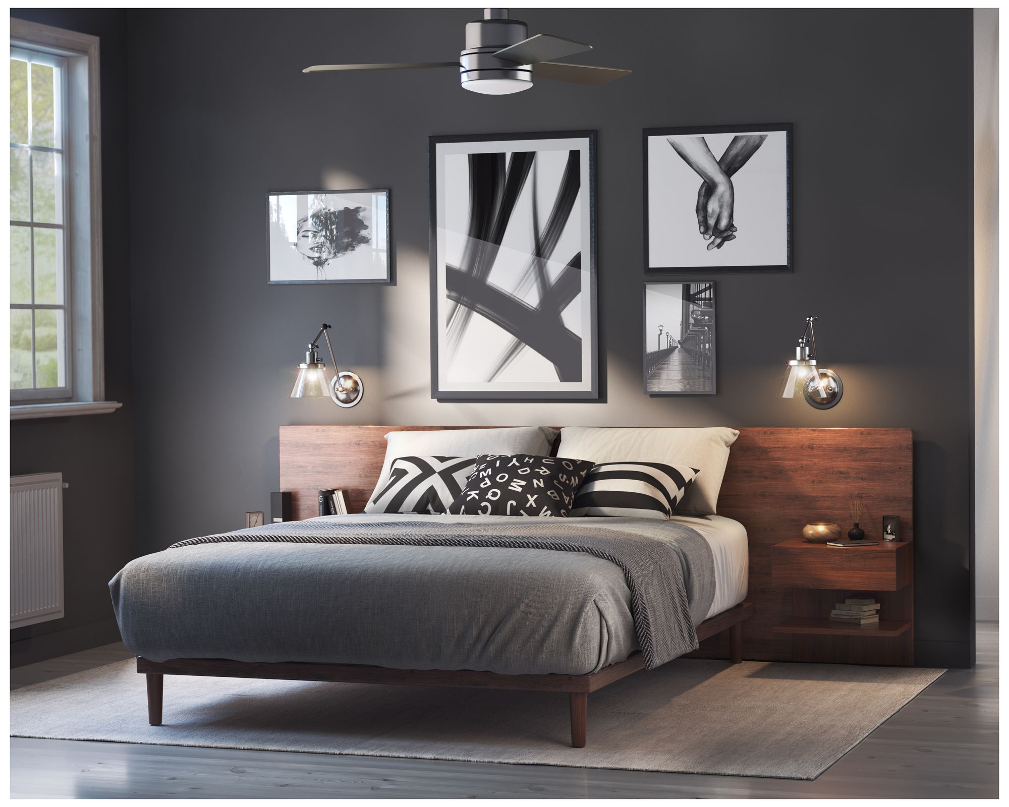 Image 2 Trevina II Collection 44" Three-Blade Ceiling Fan more views