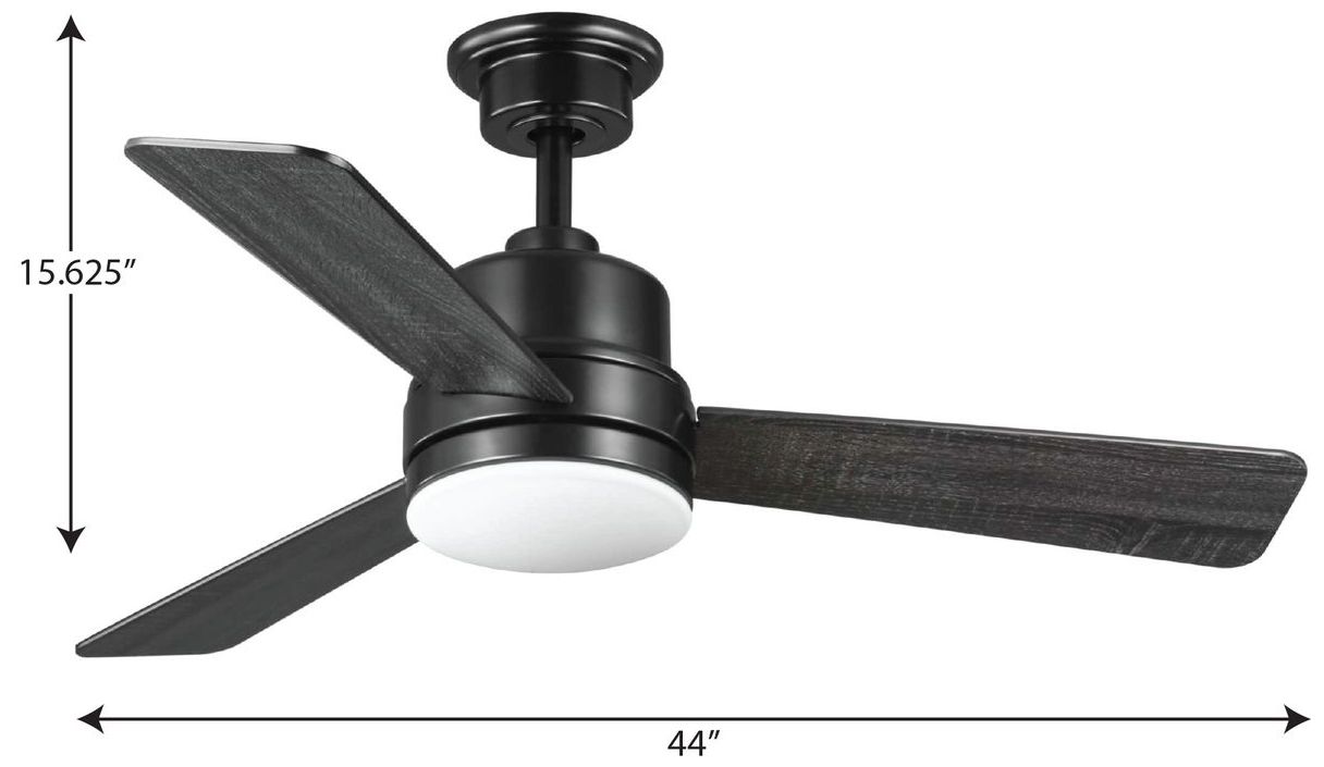 Image 3 Trevina II Collection 44" Three-Blade Ceiling Fan more views