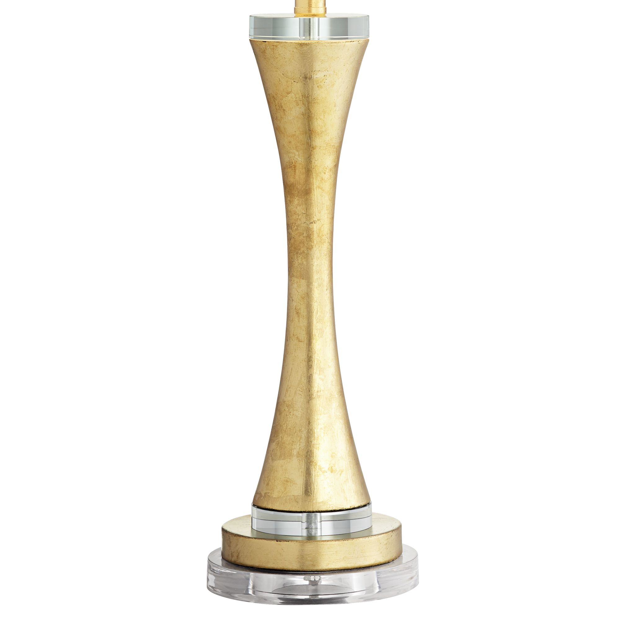 Treviso Curvy Gold Leaf Metal Table Lamp 70X26 Lamps Plus