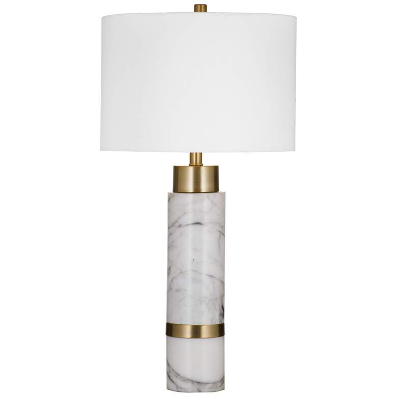 Image 1 Trex 29 inch Contemporary Styled White Table Lamp