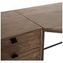 Trey 101 1/2" Wide Auburn Poplar Desk System with Filing Credenza