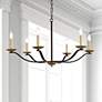 1_Trey 36" Pendant In Black And Brass