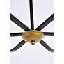 5_Trey 36" Pendant In Black And Brass more views