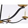 7_Trey 36" Pendant In Black And Brass more views