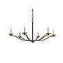 4_Trey 42" Pendant In Black And Brass more views