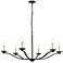 Trey 42" Pendant In Black