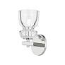 1_Trey 9 1/4" High Polished Nickel and Clear Glass Wall Sconce