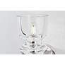 2_Trey 9 1/4" High Polished Nickel and Clear Glass Wall Sconce more views