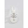 3_Trey 9 1/4" High Polished Nickel and Clear Glass Wall Sconce more views