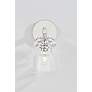 4_Trey 9 1/4" High Polished Nickel and Clear Glass Wall Sconce more views