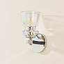 6_Trey 9 1/4" High Polished Nickel and Clear Glass Wall Sconce more views