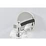 Trey 9 1/4" High Polished Nickel and Clear Glass Wall Sconce