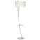 Trezzio Chrome USB and Tray Table Floor Lamp