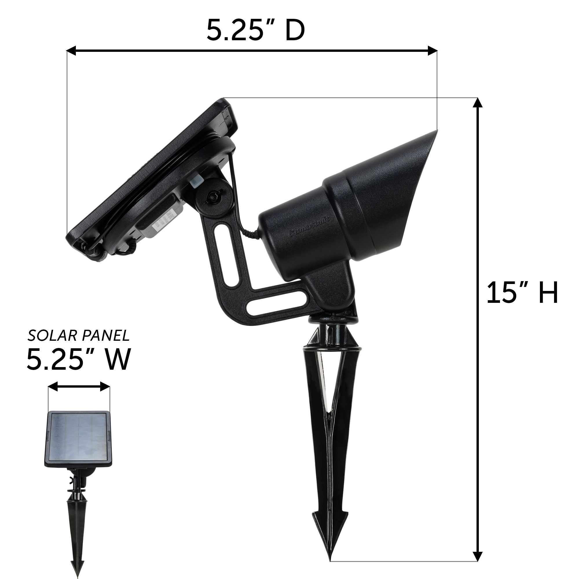 Tri-Color Progressive Solar Spotlight