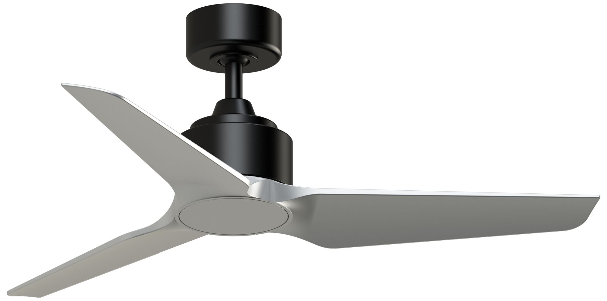 TriAire Custom 44 in In/Out Smart Fan - Black w/ Silver Blades