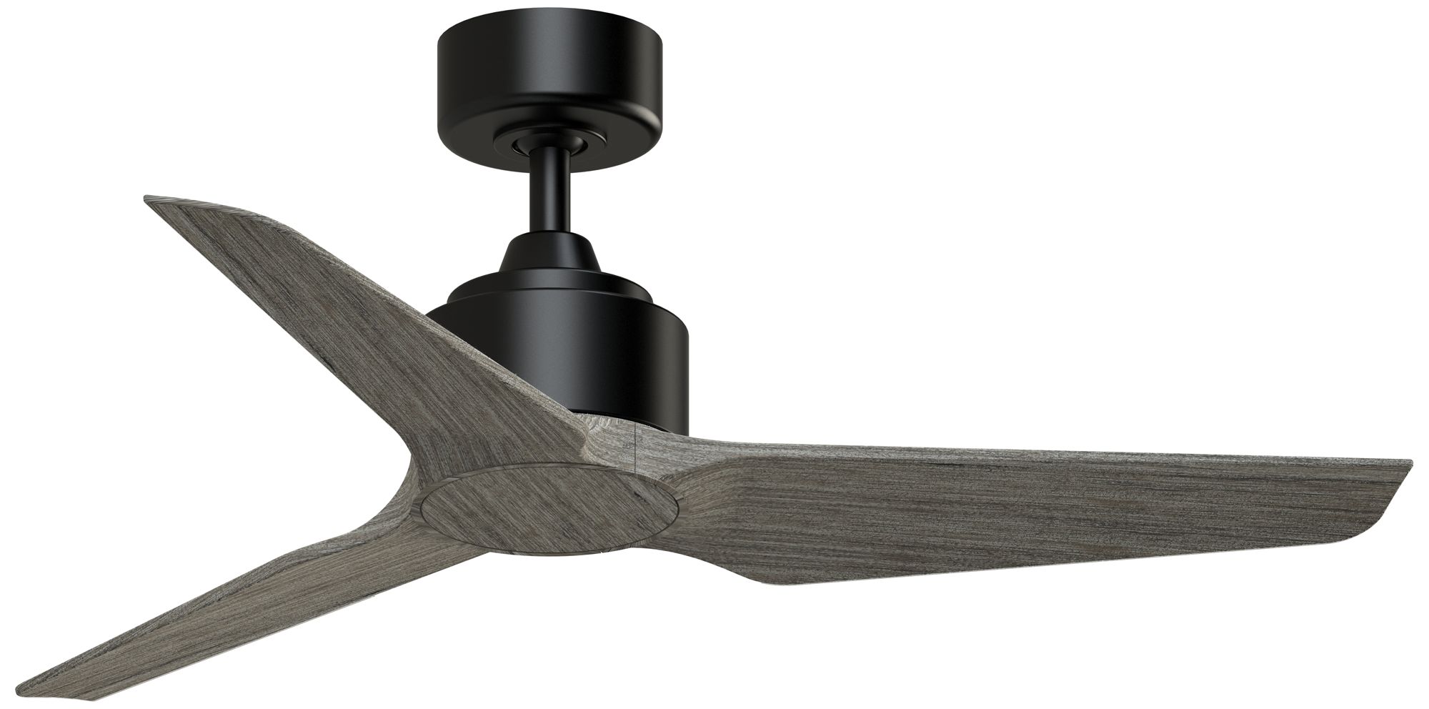 TriAire Custom 44 in In/Out Smart Fan - Black w/ Weathered Wood Blades