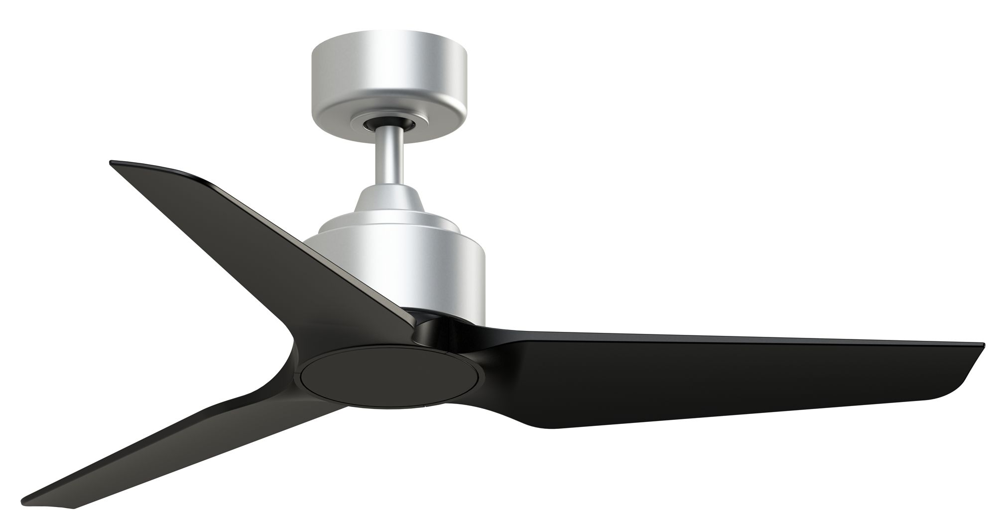 TriAire Custom 44 in In/Out Smart Fan - Silver w/ Black Blades