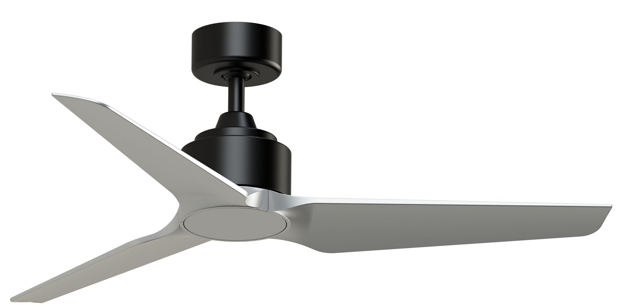 TriAire Custom 48 in In/Out Smart Fan - Black w/ Silver Blades