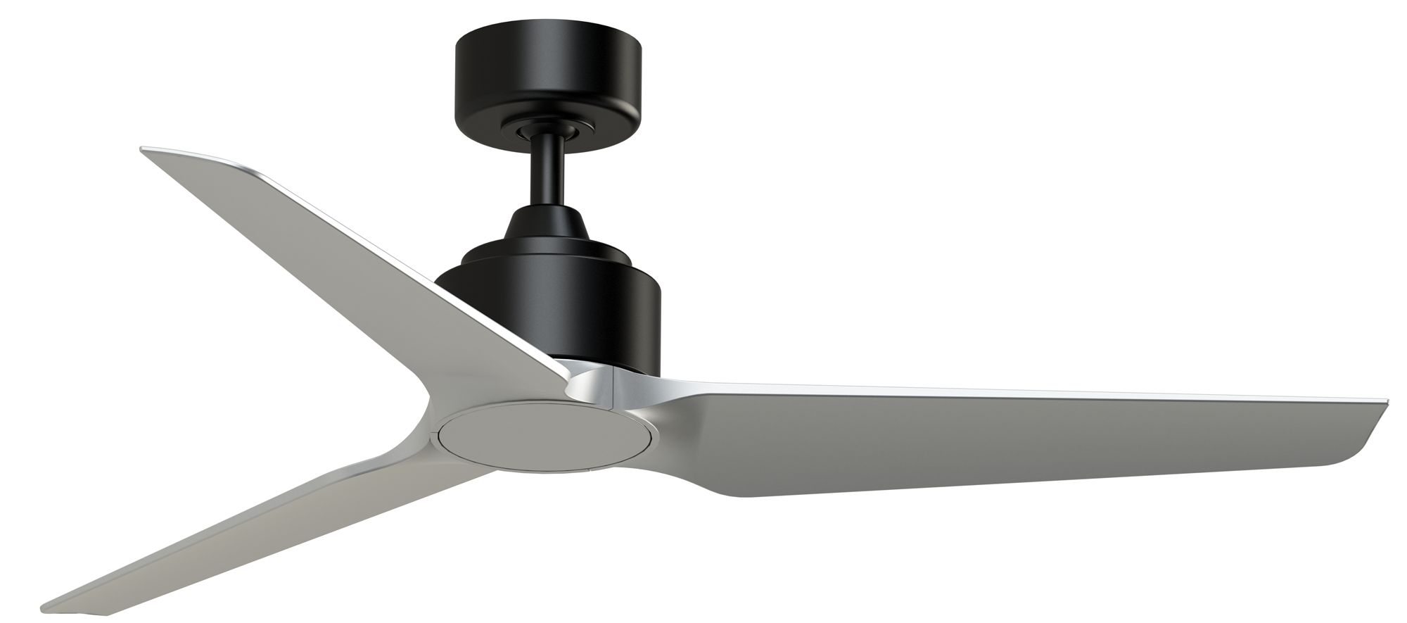 TriAire Custom 52 in In/Out Smart Fan - Black w/ Silver Blades