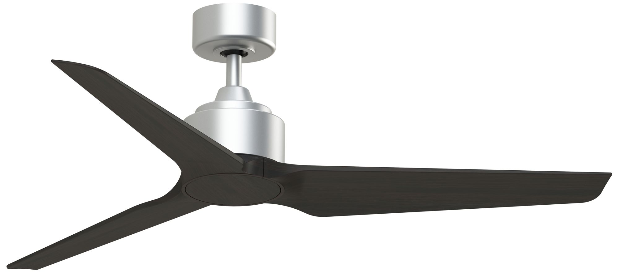 TriAire Custom 52 in In/Out Smart Fan - Silver w/ Dark Walnut Blades