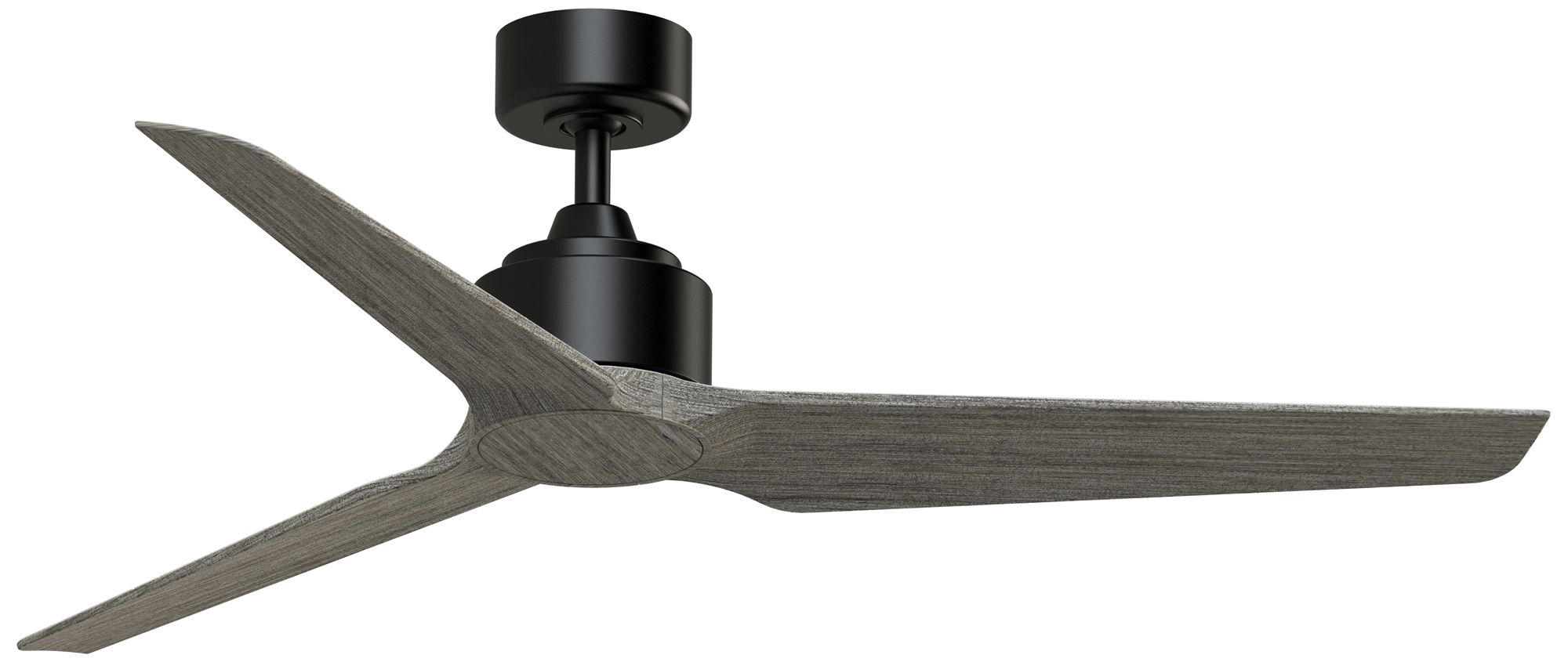 TriAire Custom 56 in In/Out Smart Fan - Black w/ Weathered Wood Blades