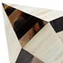 Triangle Cone Brown Horn and White Bone Decorative Box