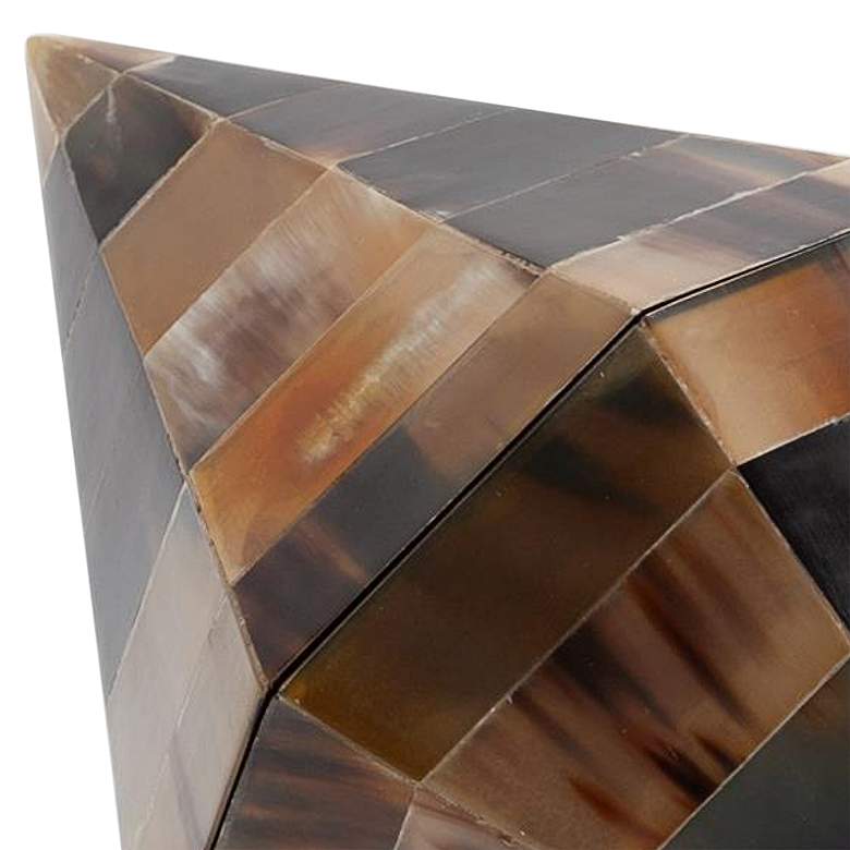 Image 2 Triangle Cone Brown Horn Decorative Box more views
