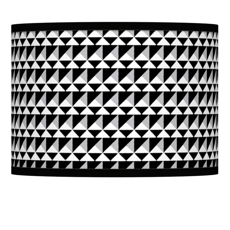 Image 1 Triangle Illusion Giclee Lamp Shade 13.5x13.5x10 (Spider)