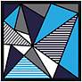 Triangle Jazz 21" Square Black Giclee Wall Art