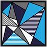Triangle Jazz 26" Square Black Giclee Wall Art