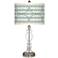 Triangular Stitch Giclee Apothecary Clear Glass Table Lamp
