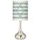 Triangular Stitch Giclee Droplet Table Lamp