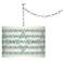 Triangular Stitch Giclee Glow Plug-In Swag Pendant