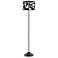 Triathlon Giclee Glow Bronze Club Floor Lamp