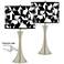 Triathlon Trish Brushed Nickel Touch Table Lamps Set of 2